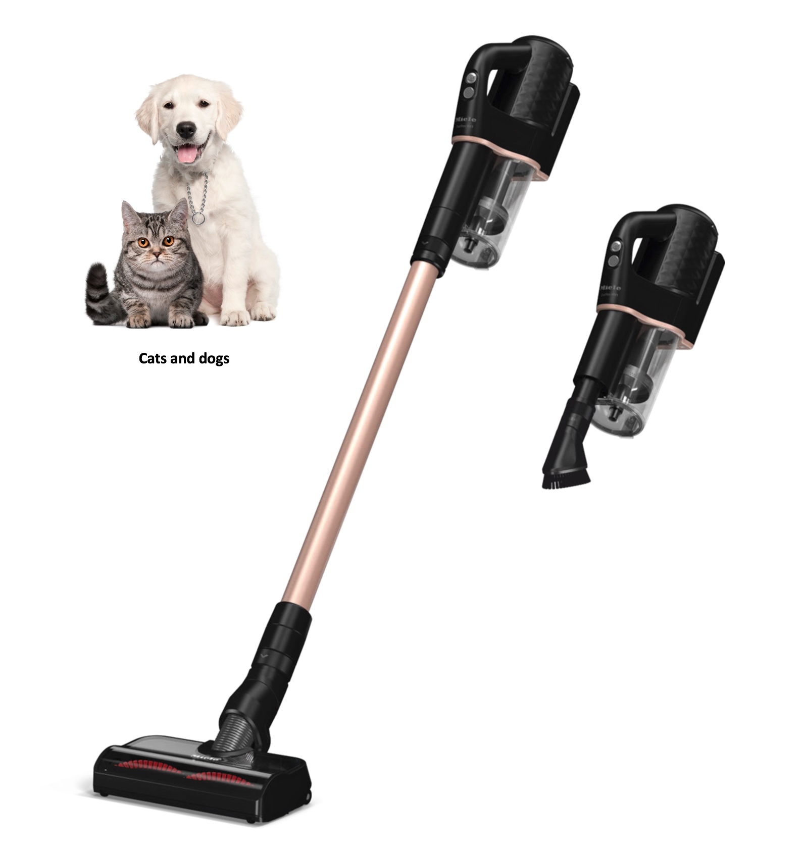 MIELE DUOFLEXHX1TOTALCAREZWART/ZWART-ROSGOUD DUOFLEX steelstofzuiger