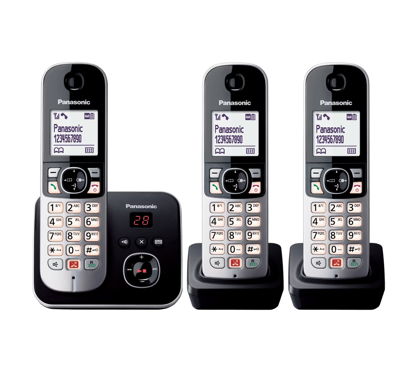 PANASONIC KX-TG6863NLB draadloze telefoon PANASONIC KX-TG6863NLB draadloze telefoon