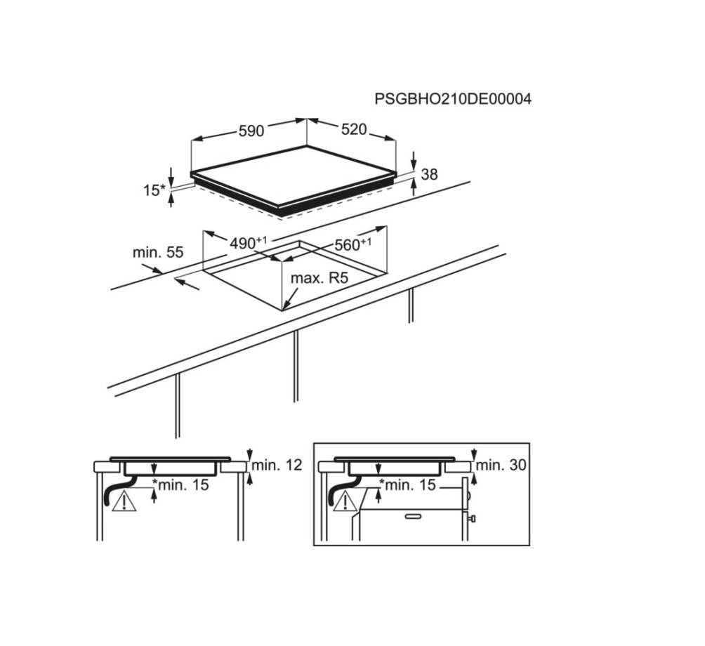 AEG HK624000FB 3000 vitrokeramische kookplaat - 60cm AEG HK624000FB 3000 vitrokeramische kookplaat - 60cm
