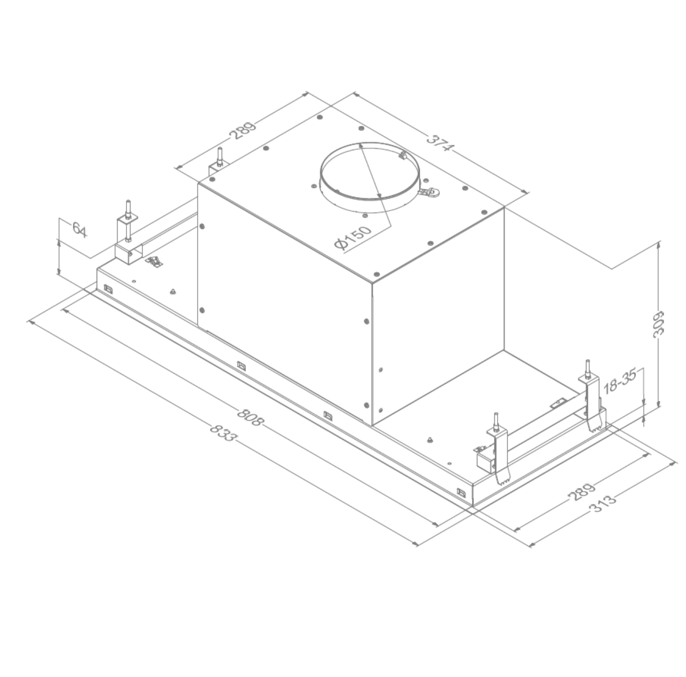 NOVY 26082 inbouwgroep - 83cm NOVY 26082 inbouwgroep - 83cm
