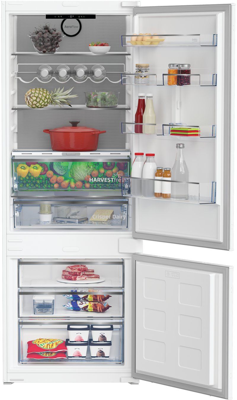 BEKO BCNE400E50SHN koel-/vriescombinatie - 193cm BEKO BCNE400E50SHN koel-/vriescombinatie - 193cm