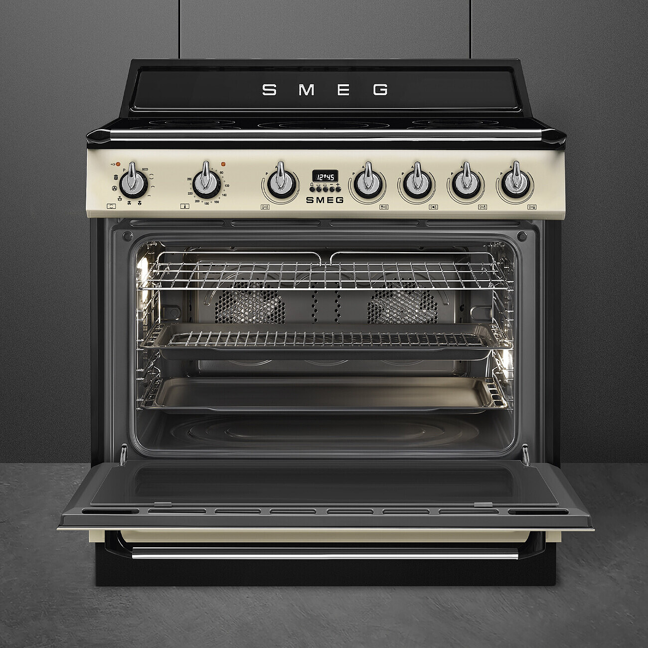SMEG TR90IPP fornuis met inductie kookplaat - 90cm