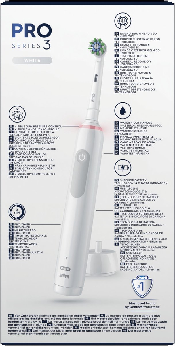 ORAL B OBPRO3CAWH elektrische tandenborstel