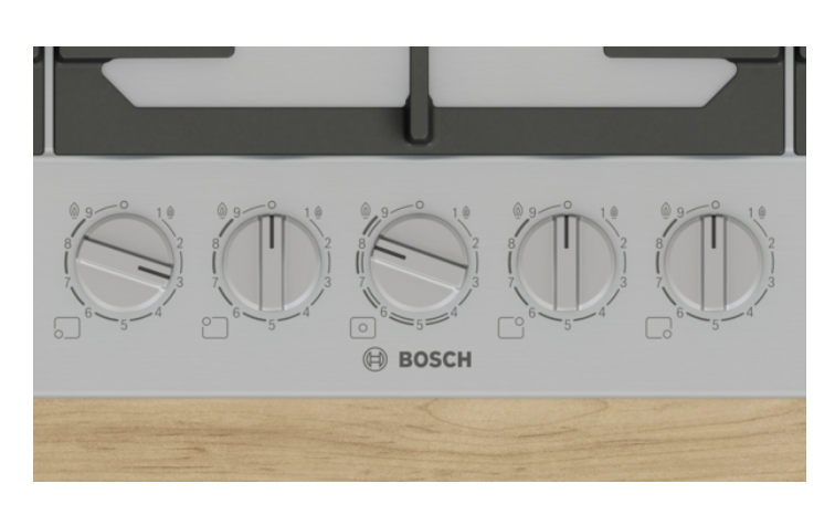 BOSCH PCR9A5I90 SERIE 6 gaskookplaat - 90cm