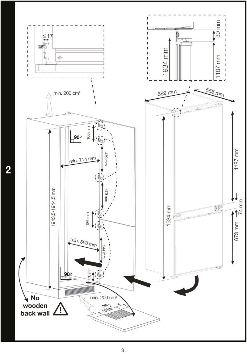 BEKO BCNE400E50SHN koel-/vriescombinatie - 193cm BEKO BCNE400E50SHN koel-/vriescombinatie - 193cm