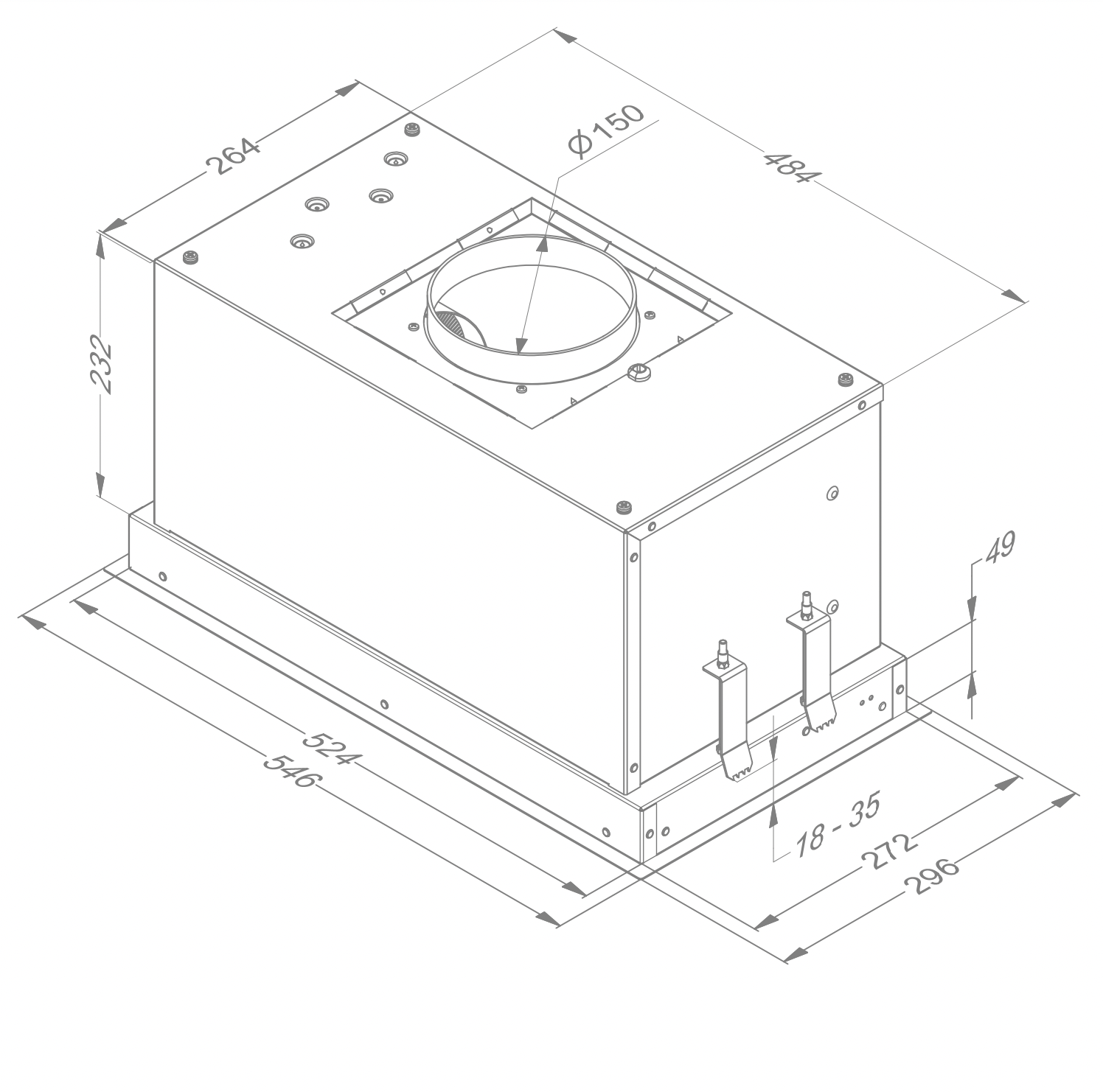 NOVY 828 inbouwgroep - 55cm NOVY 828 inbouwgroep - 55cm