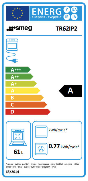 SMEG TR62IP2 fornuis met inductie kookplaat - 60cm SMEG TR62IP2 fornuis met inductie kookplaat - 60cm