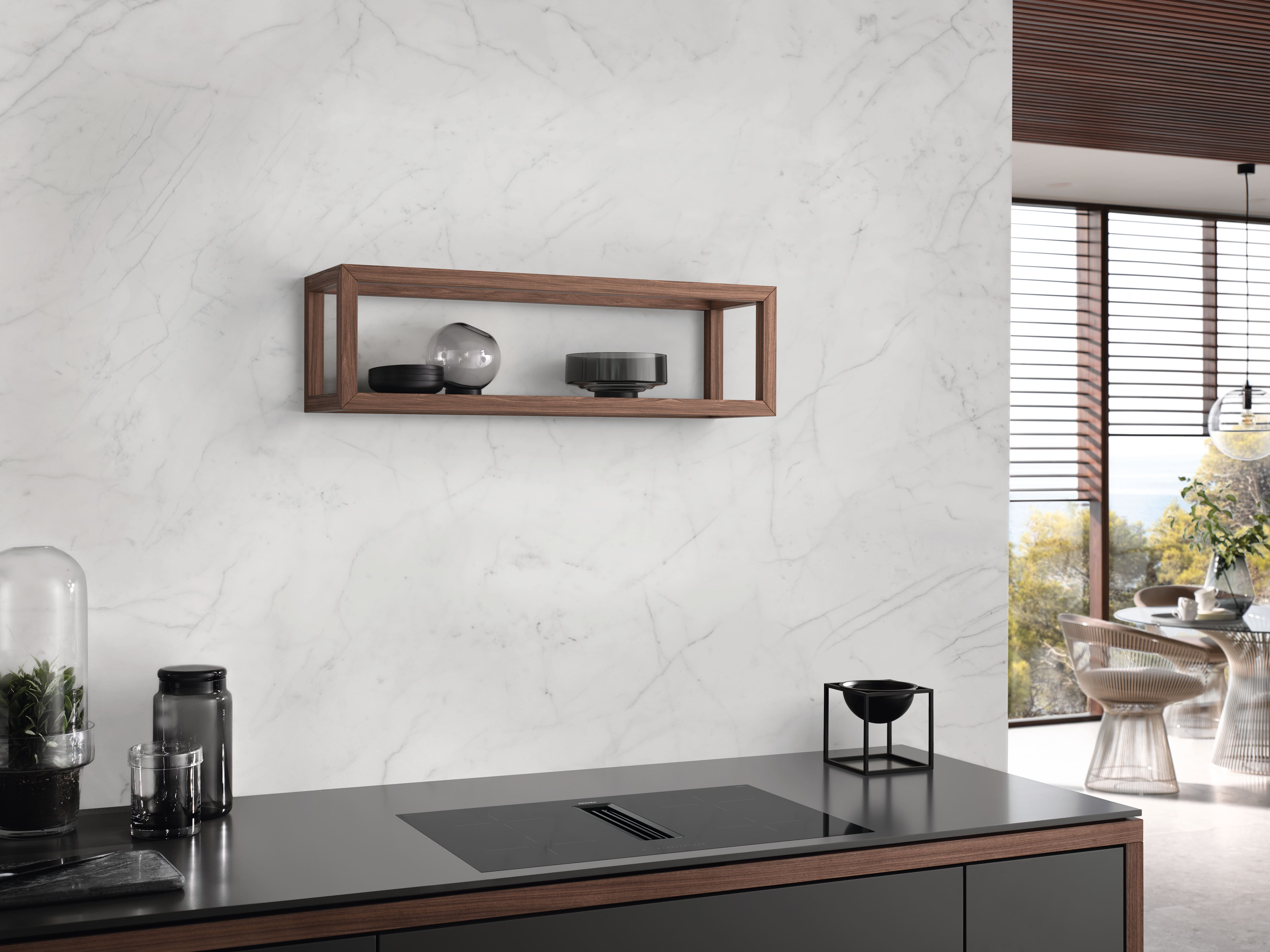 MIELE KMDA7272FL-UBLACK kookplaat met afzuiging - 80cm