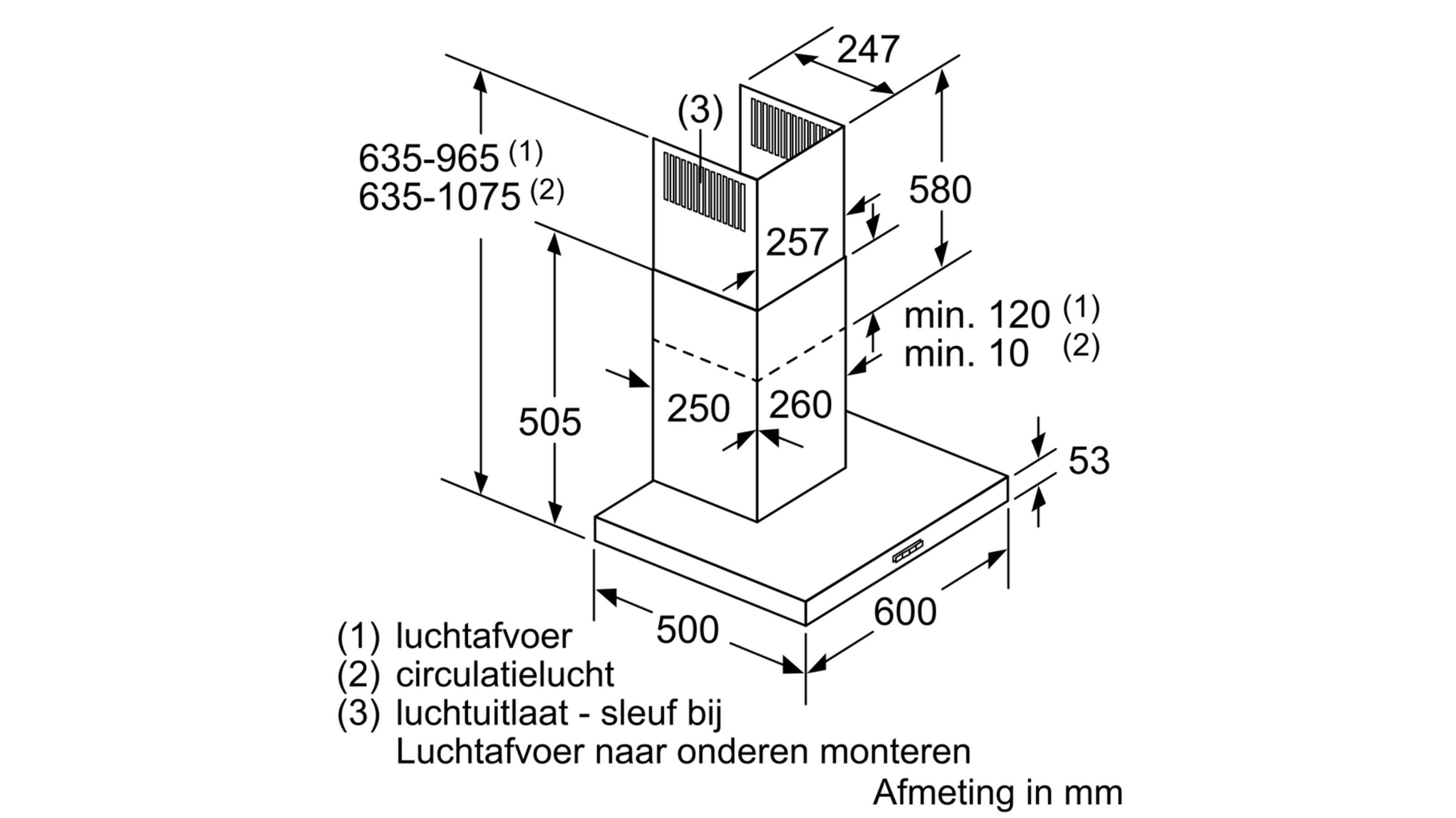 SIEMENS LC66BBM50 IQ300 wandschouwdampkap - 60cm