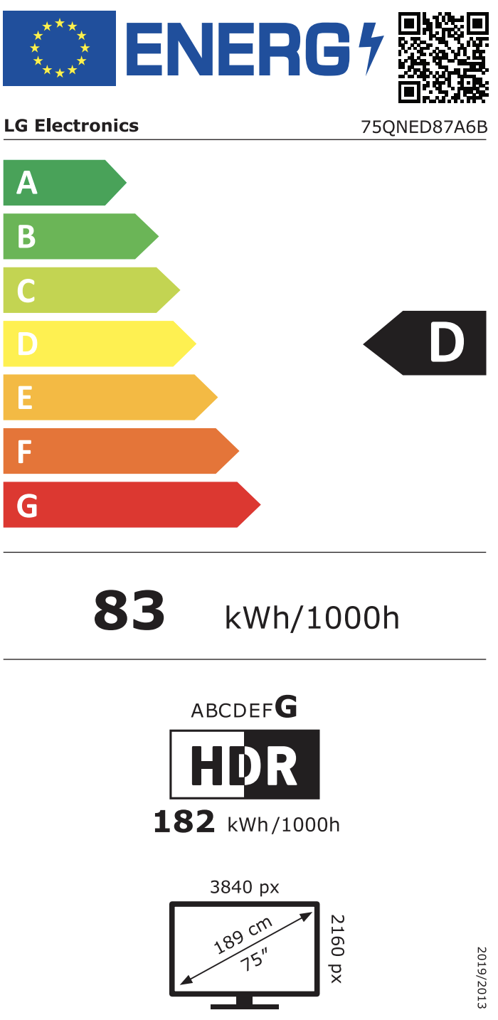 LG 75QNED87A6B televisie 4K UHD - 75" LG 75QNED87A6B televisie 4K UHD - 75"