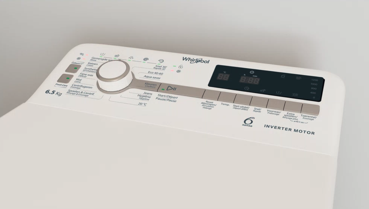 WHIRLPOOL TDLR65241BSBE wasmachine - bovenlader WHIRLPOOL TDLR65241BSBE wasmachine - bovenlader