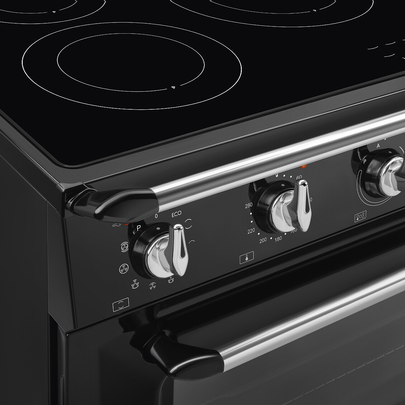 SMEG TR90IPBL fornuis met inductie kookplaat - 90cm