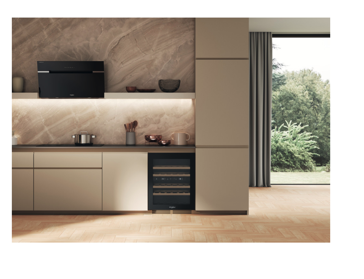 WHIRLPOOL WHWBU60D2B integreerbare wijnklimaatkast