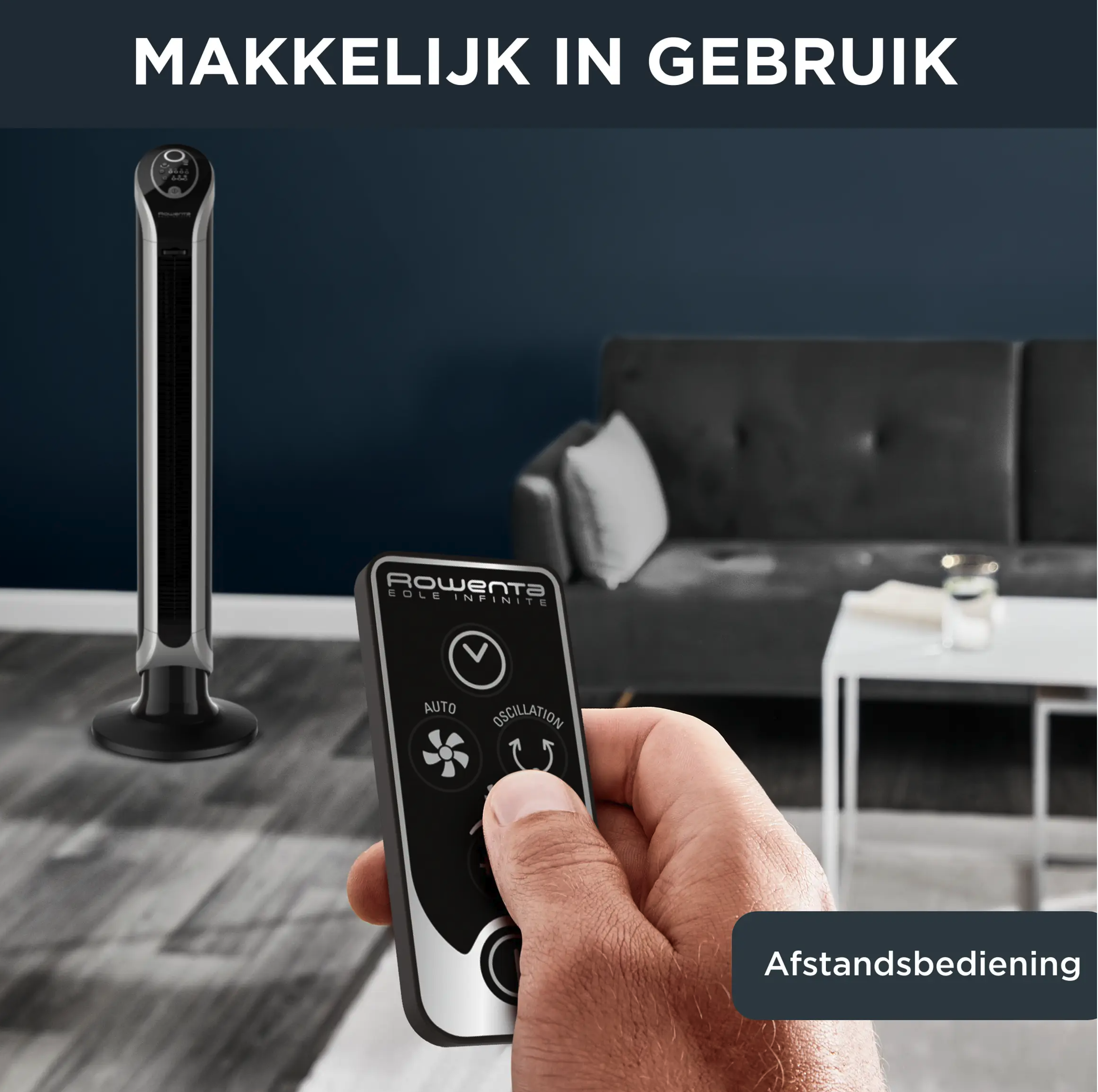 ROWENTA ROVU6670F0 ventilator - staande ventilator ROWENTA ROVU6670F0 ventilator - staande ventilator