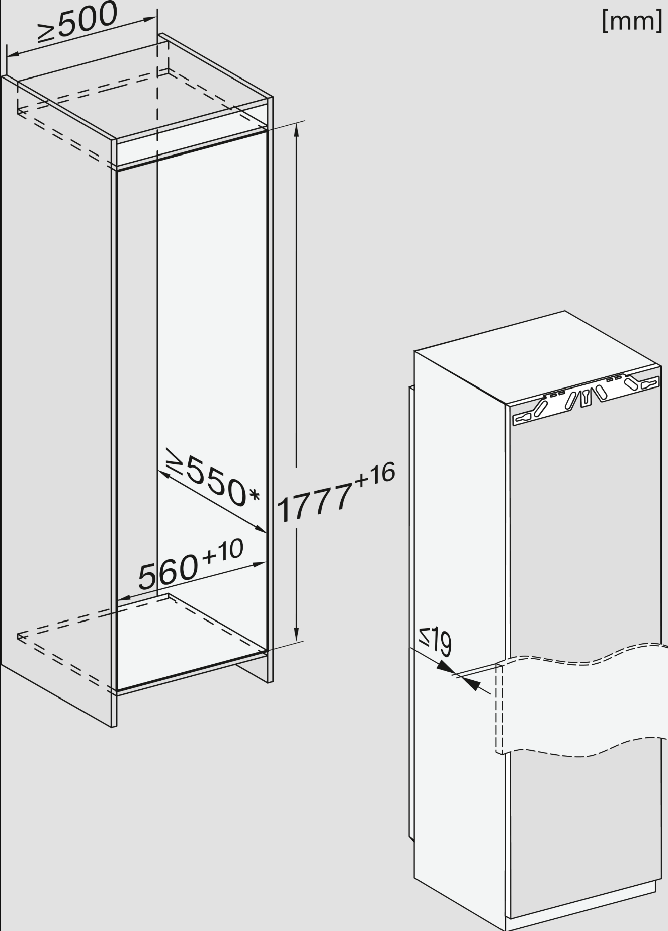 MIELE FNS7794DLI inbouw vriezer - 178cm MIELE FNS7794DLI inbouw vriezer - 178cm