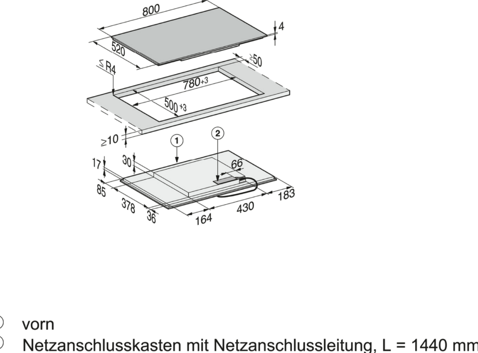 MIELE KM7474FL inductiekookplaat - 80cm