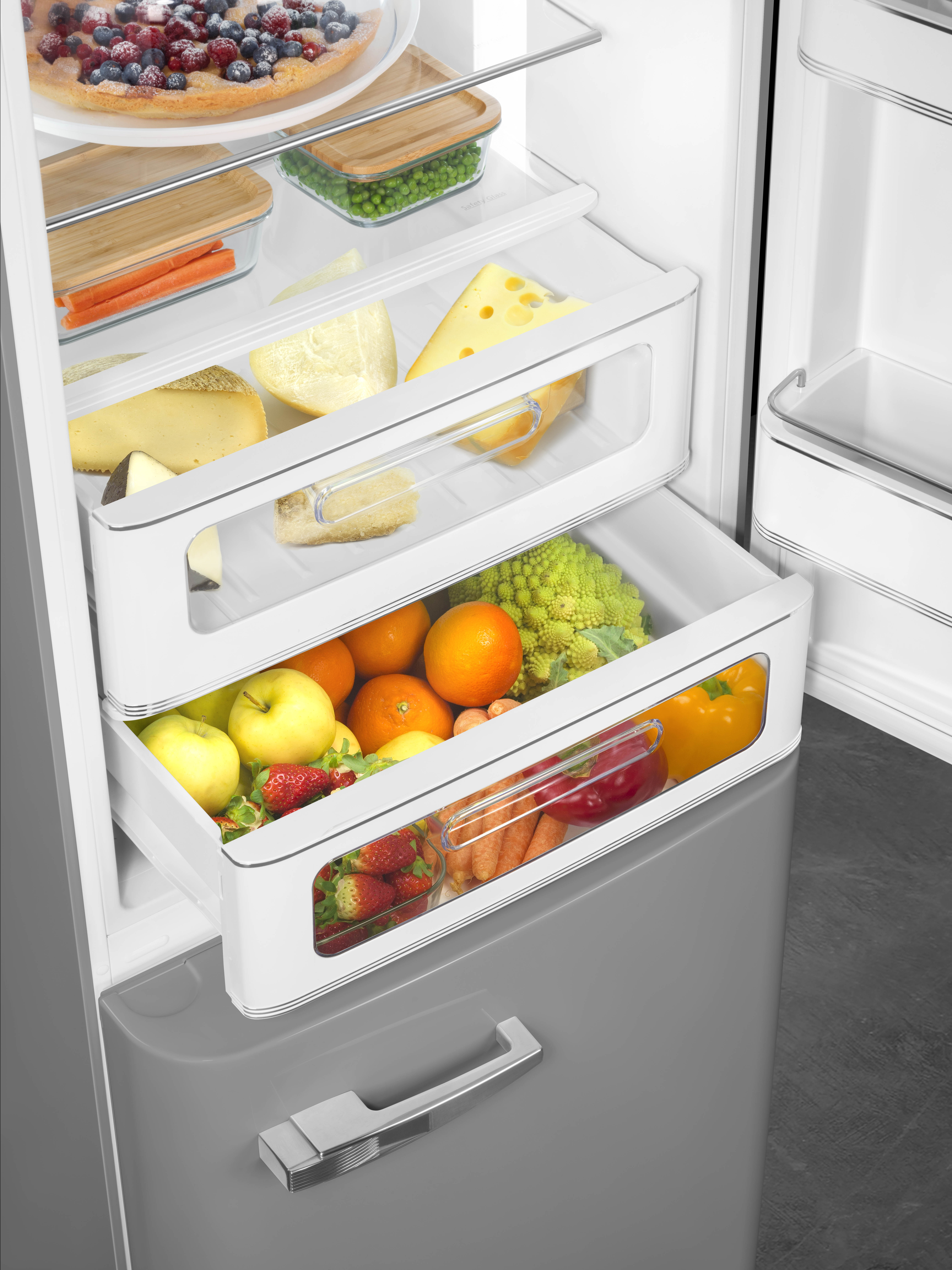 SMEG FAB32RSV5 vrijstaande koel-/vriescombinatie - 197cm SMEG FAB32RSV5 vrijstaande koel-/vriescombinatie - 197cm