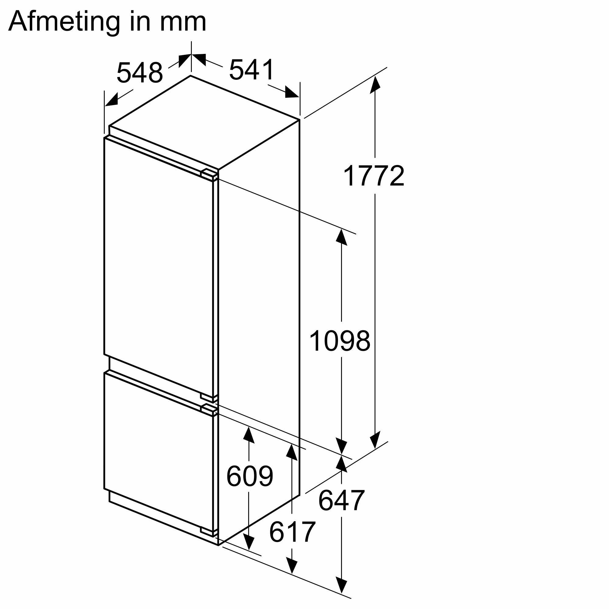 SIEMENS KI87VVFE1 IQ300 koel-/vriescombinatie - 178cm SIEMENS KI87VVFE1 IQ300 koel-/vriescombinatie - 178cm