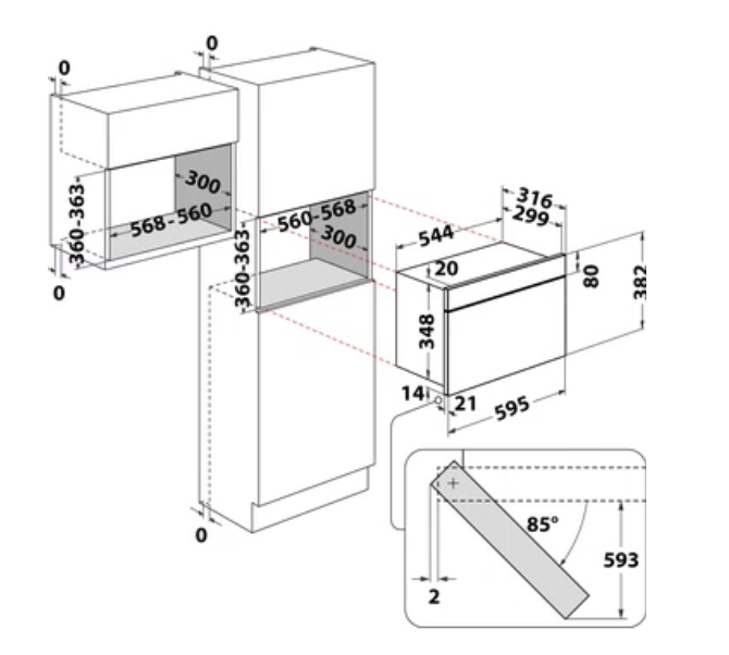 WHIRLPOOL MBNA910X microgolfoven - 38cm WHIRLPOOL MBNA910X microgolfoven - 38cm