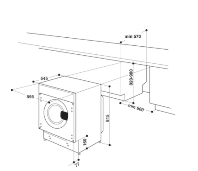 WHIRLPOOL BIWDWG961485EU integreerbare was- droogcombinatie WHIRLPOOL BIWDWG961485EU integreerbare was- droogcombinatie