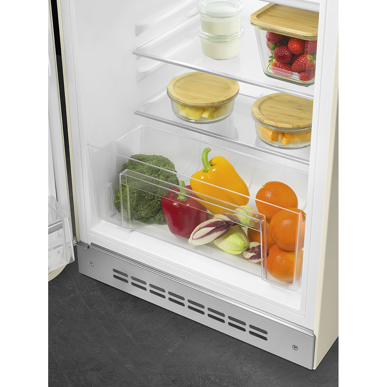 SMEG FAB10LCR5 vrijstaande koelkast met vriesvak - 97cm