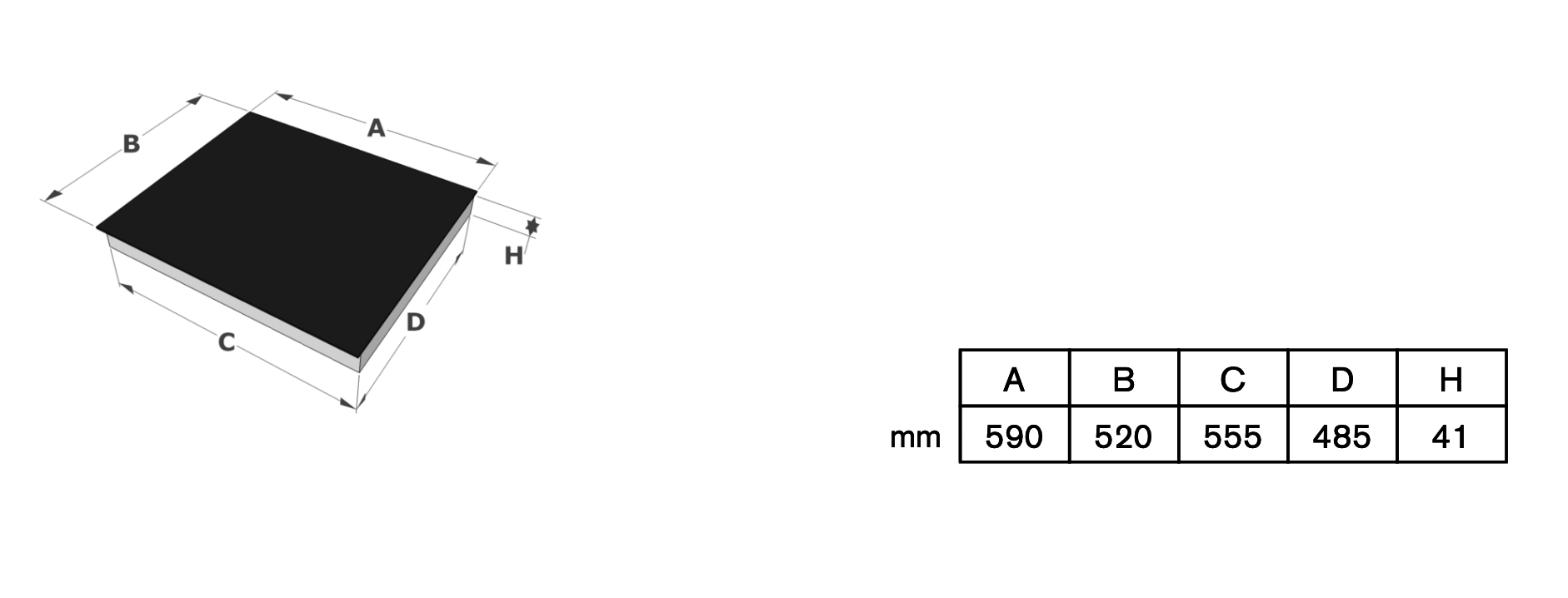 NOVY 1102 vitrokeramische kookplaat - 60cm NOVY 1102 vitrokeramische kookplaat - 60cm