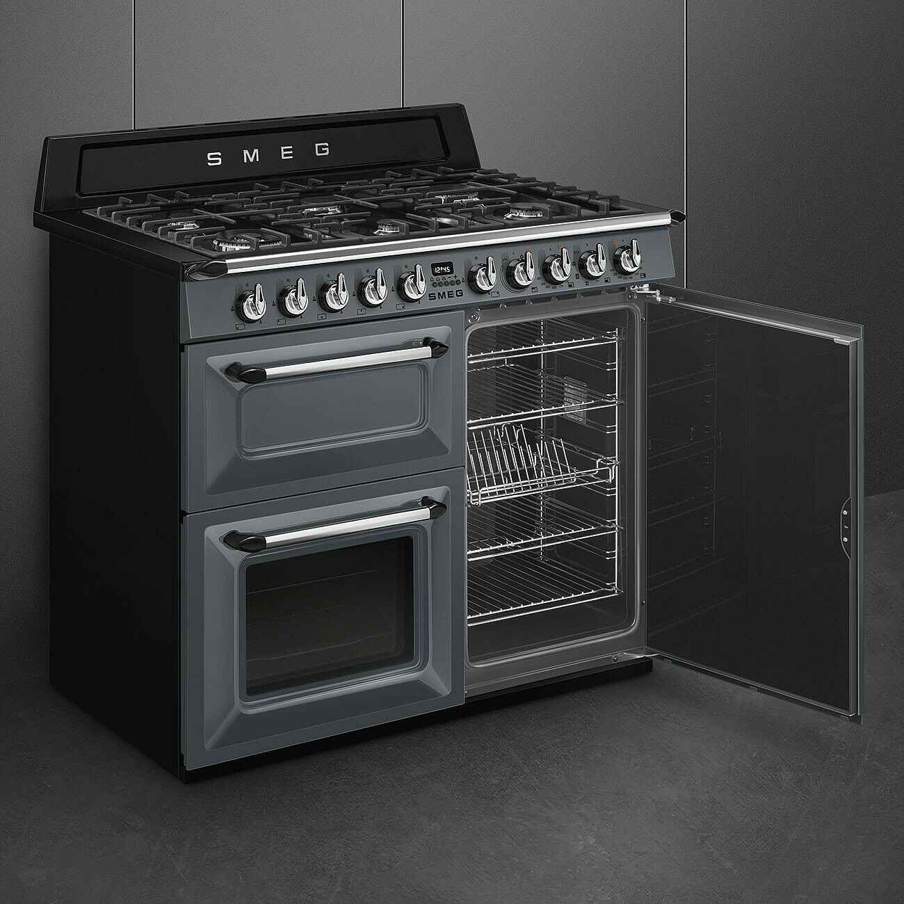 SMEG TR103GR fornuis met gaskookplaat - 100cm SMEG TR103GR fornuis met gaskookplaat - 100cm