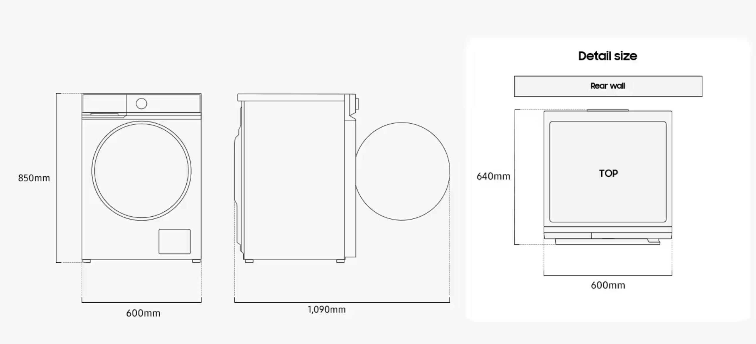 SAMSUNG WD11DB8B85GBU3 was- droogcombinatie SAMSUNG WD11DB8B85GBU3 was- droogcombinatie