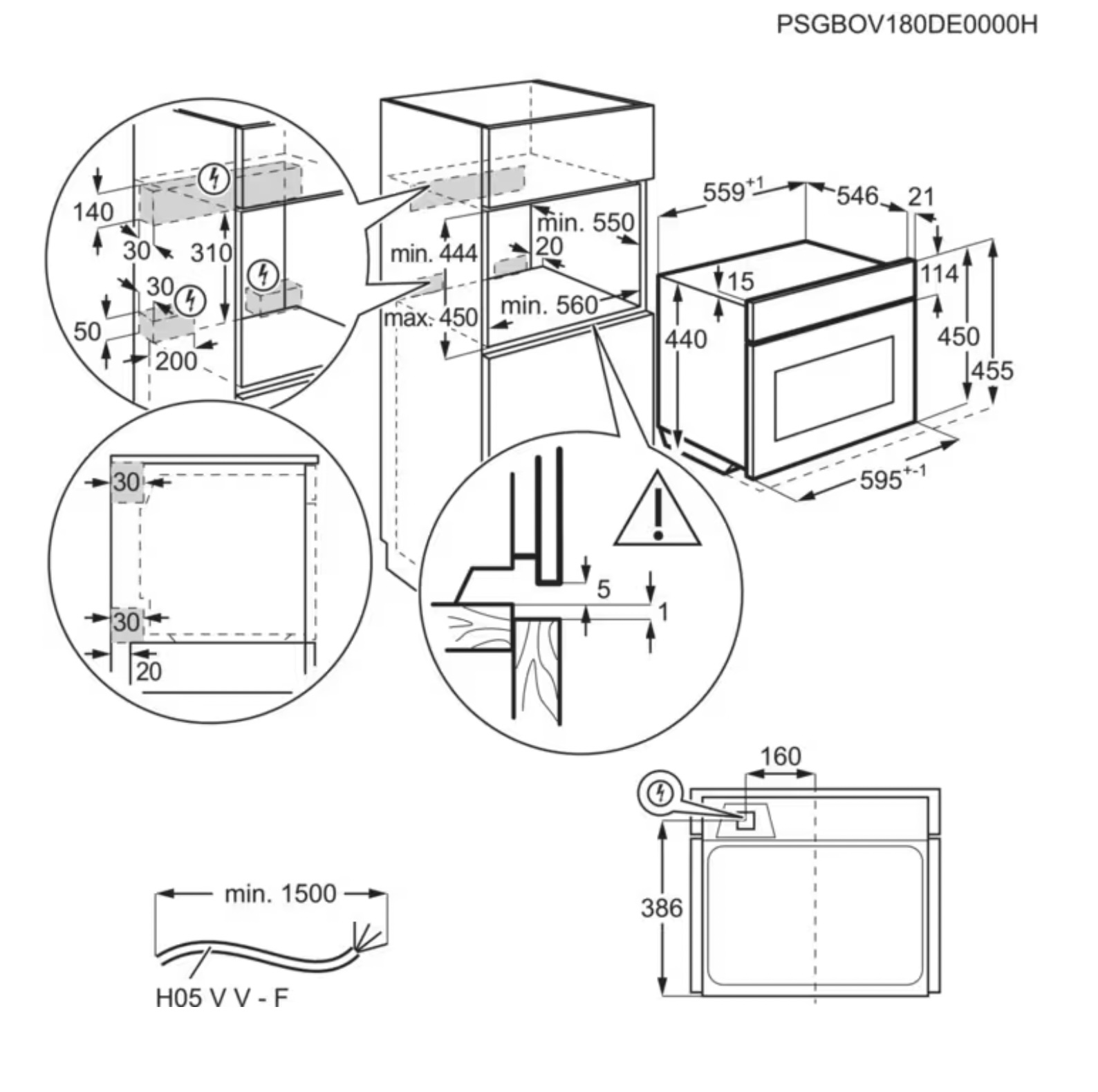 ELECTROLUX KVLFE46K 800 microgolfoven - combi - 45cm ELECTROLUX KVLFE46K 800 microgolfoven - combi - 45cm