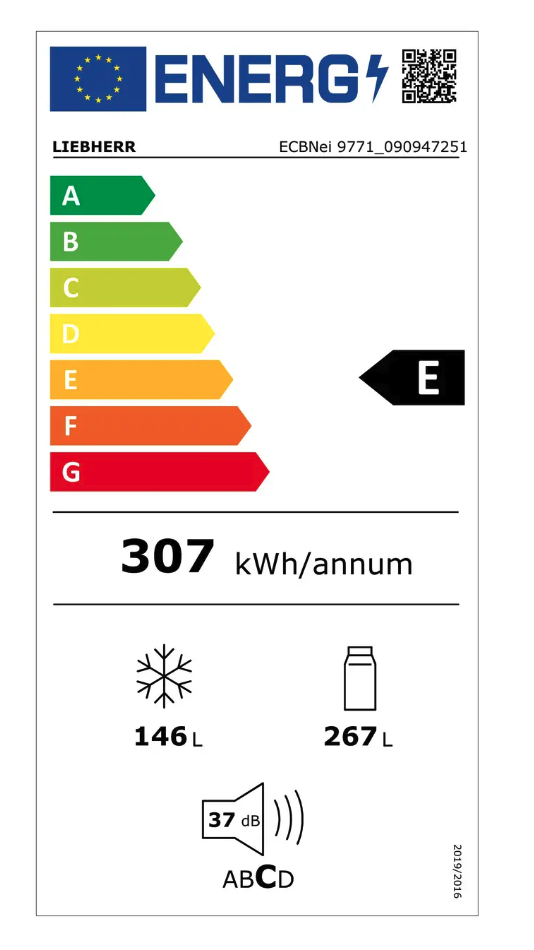 LIEBHERR MONOLITH ECBNEI977120617 koel-/vriescombinatie - 213cm LIEBHERR MONOLITH ECBNEI977120617 koel-/vriescombinatie - 213cm
