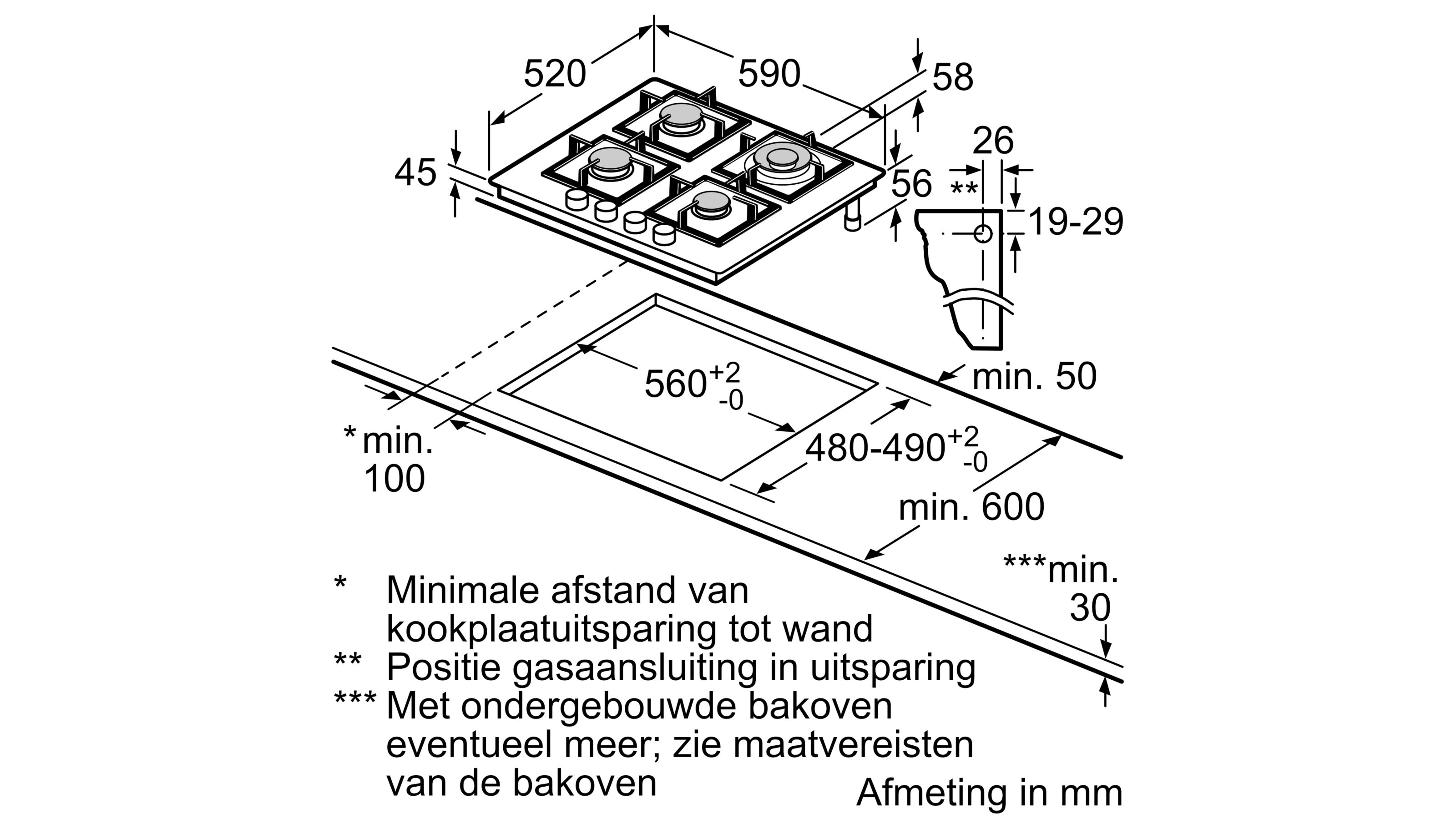 SIEMENS EP6A6HB20 IQ500 gaskookplaat - 60cm SIEMENS EP6A6HB20 IQ500 gaskookplaat - 60cm