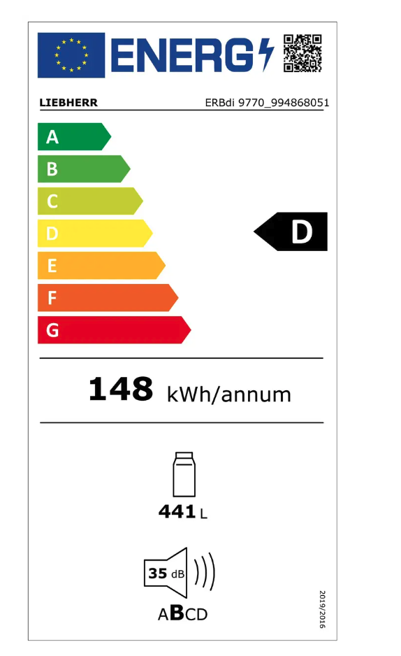 LIEBHERR MONOLITH ERBDI977020 koelkast zonder vriesvak - 213cm LIEBHERR MONOLITH ERBDI977020 koelkast zonder vriesvak - 213cm
