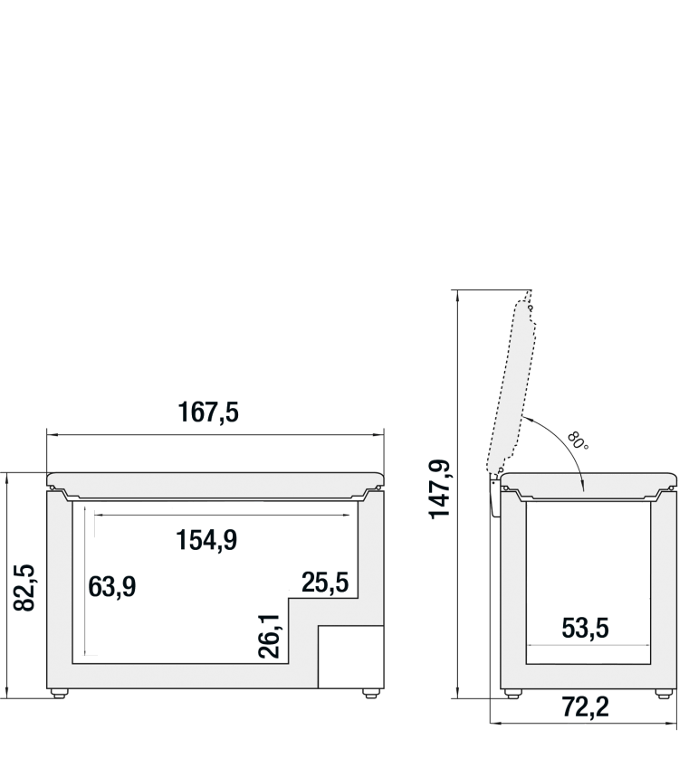LIEBHERR CFE250026 diepvrieskoffer LIEBHERR CFE250026 diepvrieskoffer
