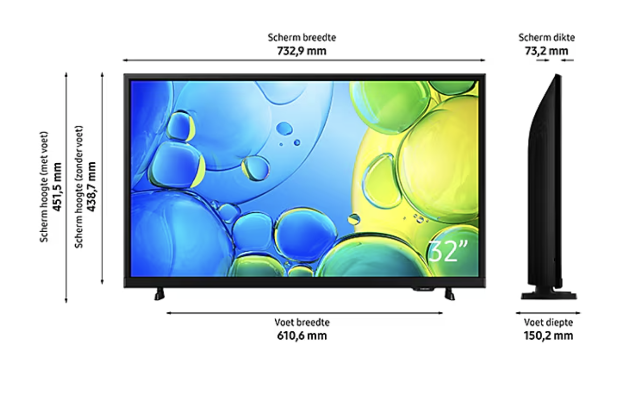 SAMSUNG UE32F6000FUXXN televisie Full HD - 32" SAMSUNG UE32F6000FUXXN televisie Full HD - 32"