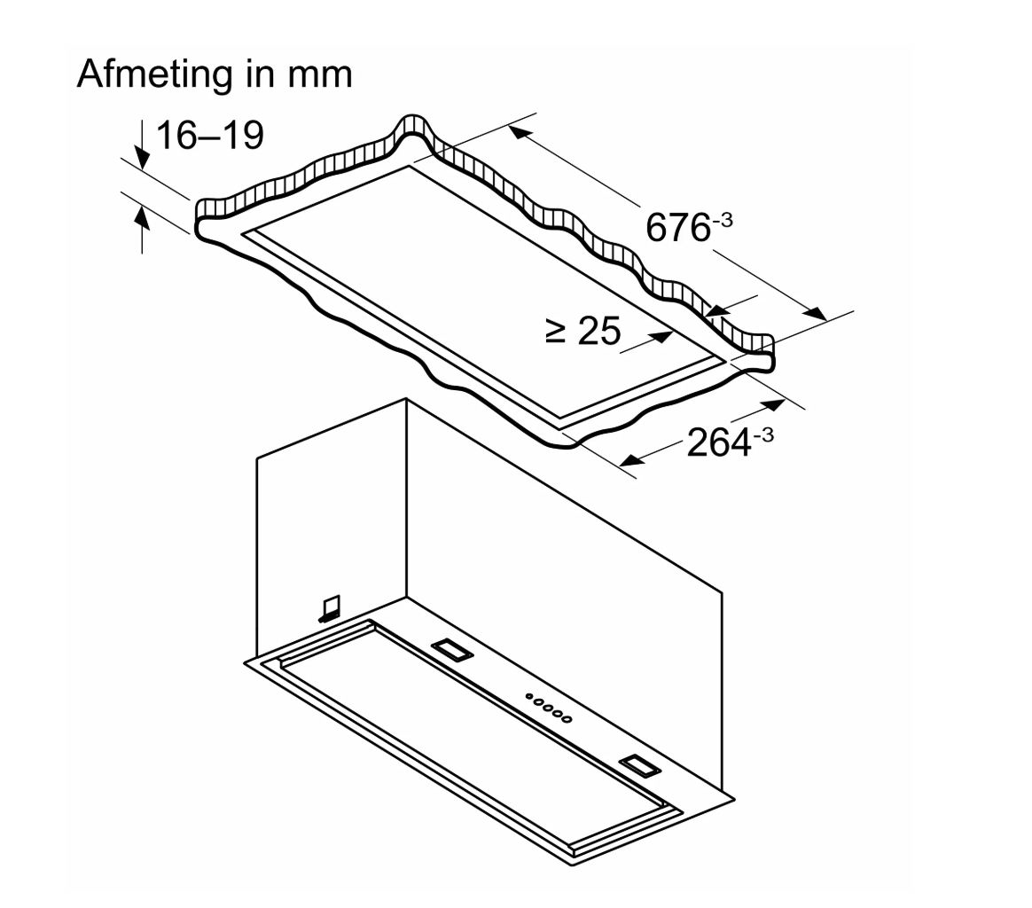 SIEMENS LB77NAC50 iQ500 inbouw dampkap - 70cm SIEMENS LB77NAC50 iQ500 inbouw dampkap - 70cm