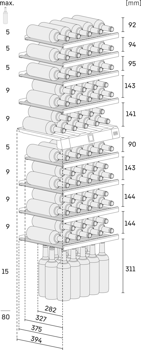 LIEBHERR EWTDF355326 integreerbare wijnklimaatkast LIEBHERR EWTDF355326 integreerbare wijnklimaatkast