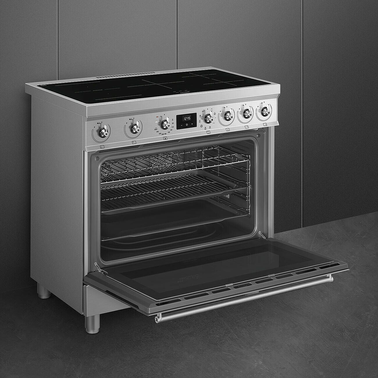 SMEG C9IMX2 fornuis met inductie kookplaat - 90cm SMEG C9IMX2 fornuis met inductie kookplaat - 90cm