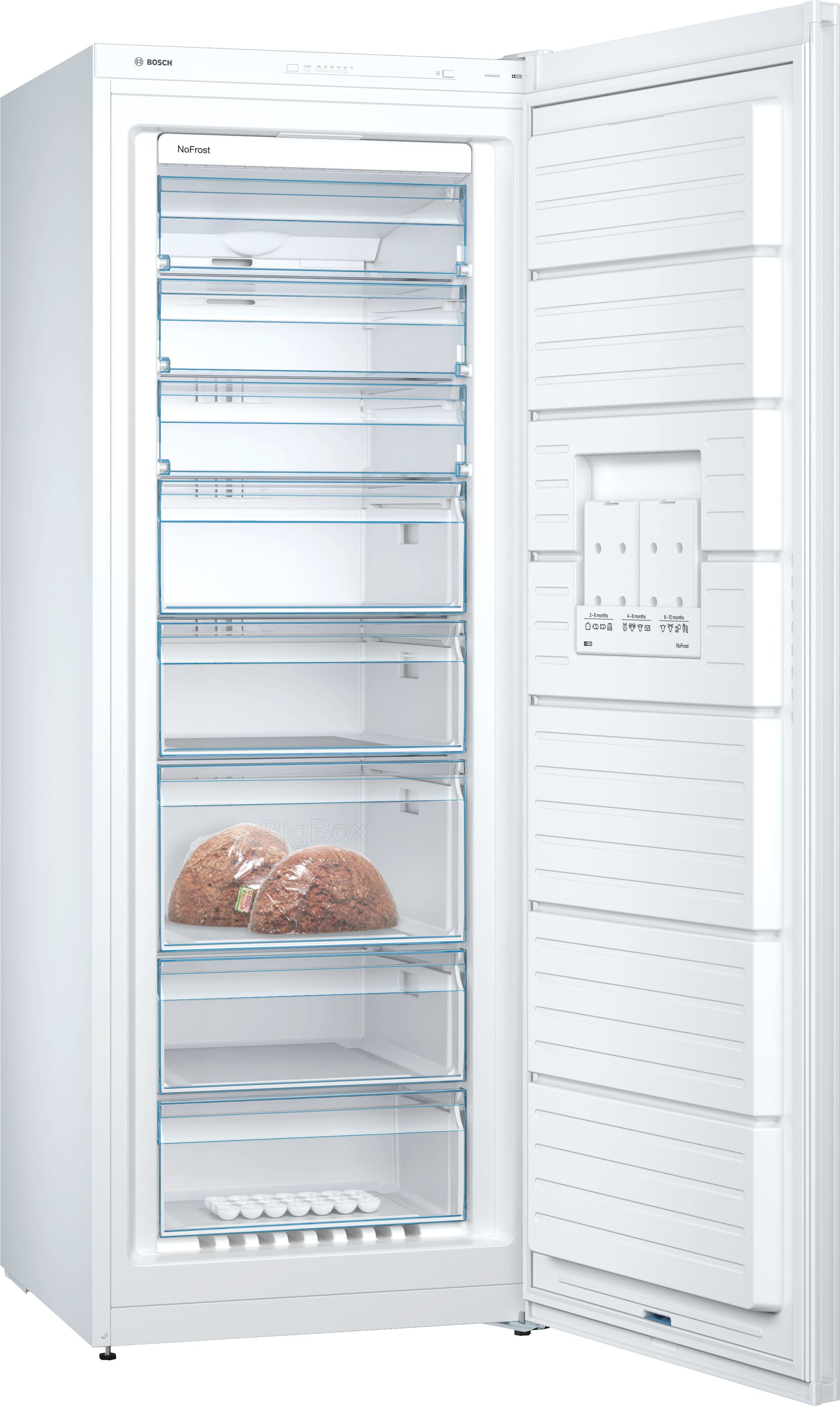 BOSCH GSN58VWEV SERIE 4 vrijstaande vriezer - 191cm BOSCH GSN58VWEV SERIE 4 vrijstaande vriezer - 191cm