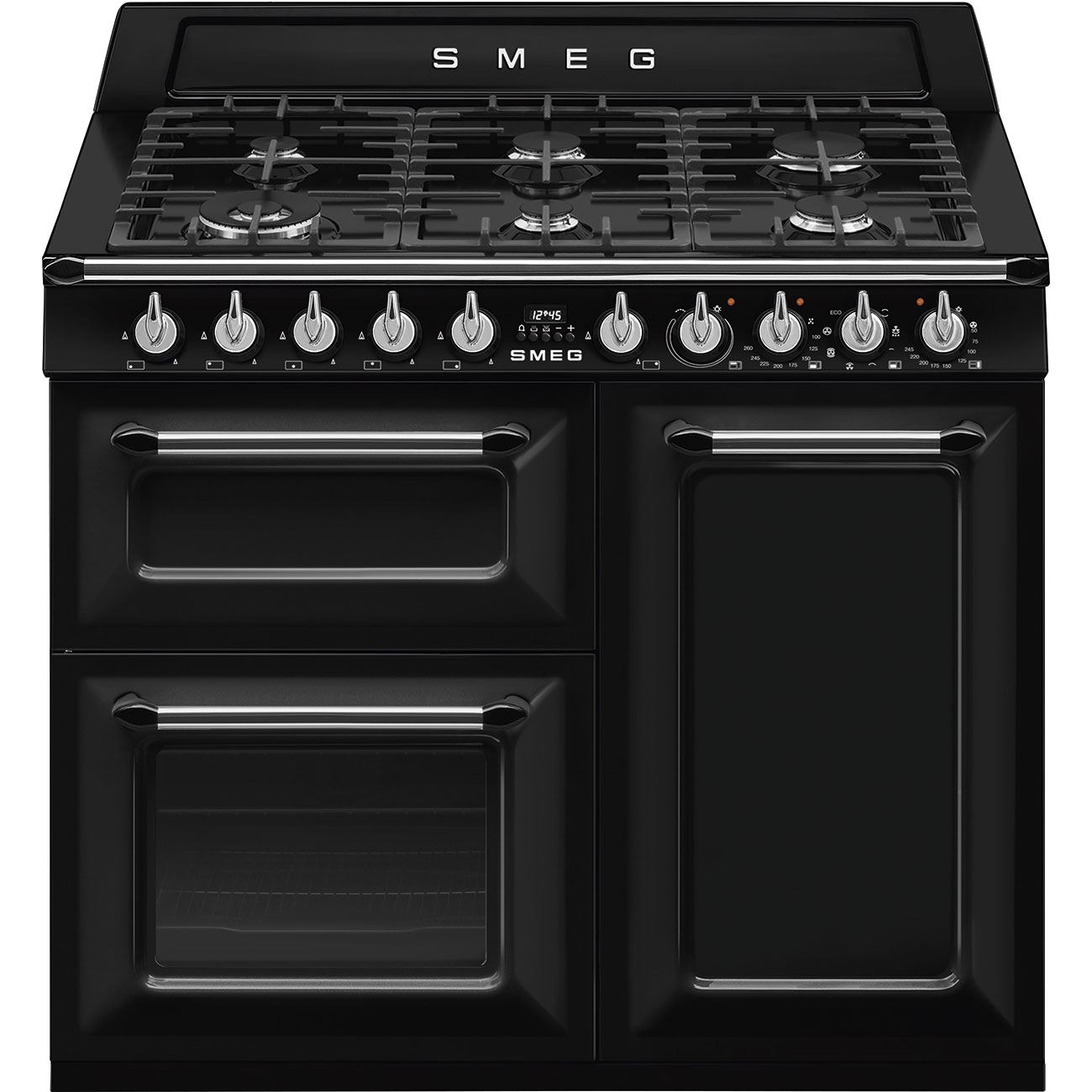 SMEG TR103BL fornuis met gaskookplaat - 100cm SMEG TR103BL fornuis met gaskookplaat - 100cm