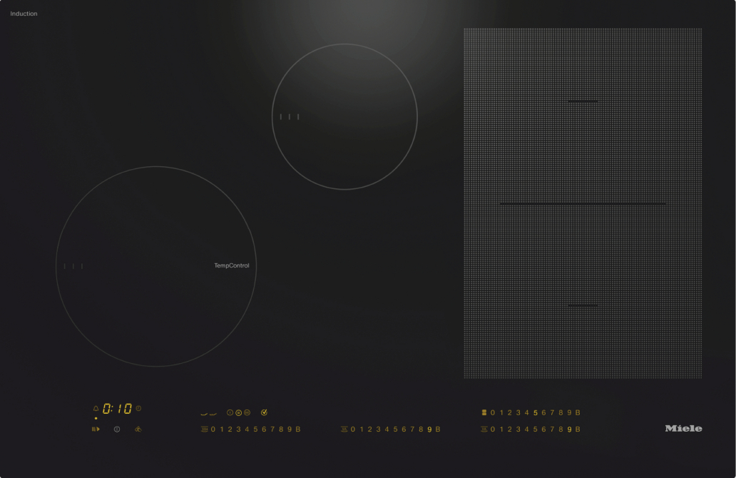 MIELE KM7679FL inductiekookplaat - 80cm MIELE KM7679FL inductiekookplaat - 80cm