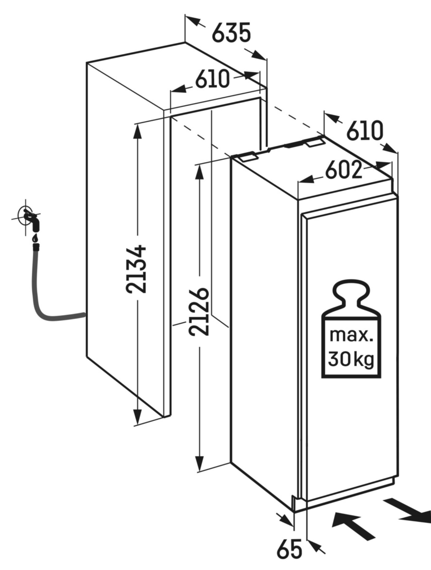 LIEBHERR MONOLITH ERBDI967020 koelkast zonder vriesvak - 213cm LIEBHERR MONOLITH ERBDI967020 koelkast zonder vriesvak - 213cm