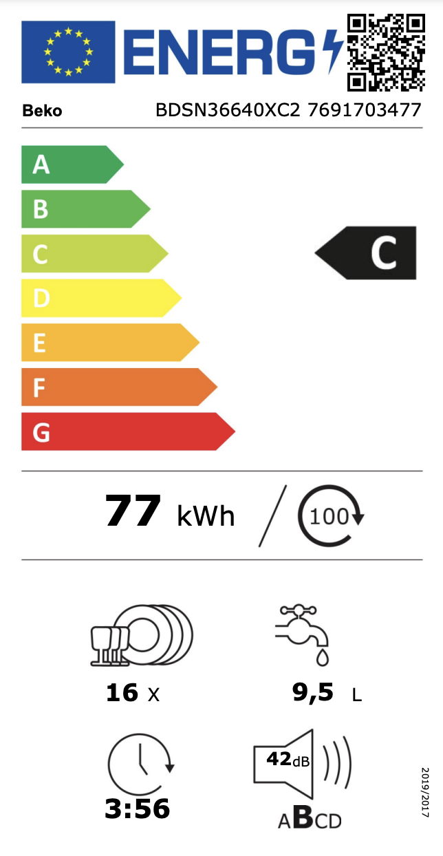 BEKO BDSN36640XC2 vaatwasser met bedieningspaneel BEKO BDSN36640XC2 vaatwasser met bedieningspaneel
