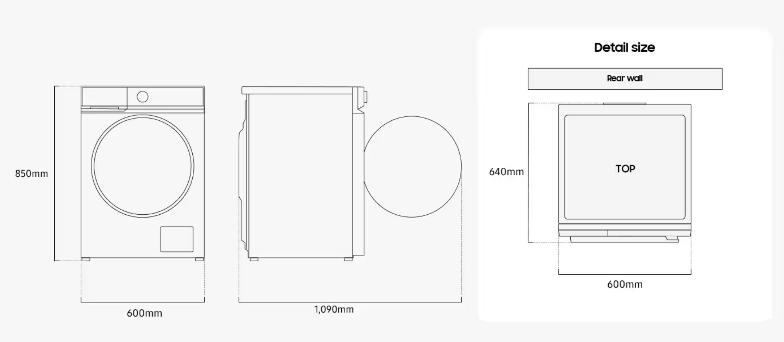 SAMSUNG WD11DG6B85BBU3 was- droogcombinatie SAMSUNG WD11DG6B85BBU3 was- droogcombinatie
