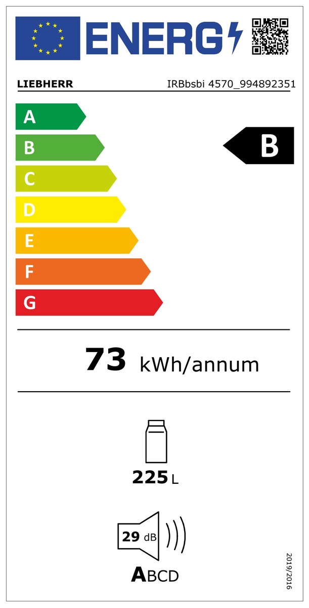 LIEBHERR IRBBSBI457022 koelkast zonder vriesvak - 140cm LIEBHERR IRBBSBI457022 koelkast zonder vriesvak - 140cm