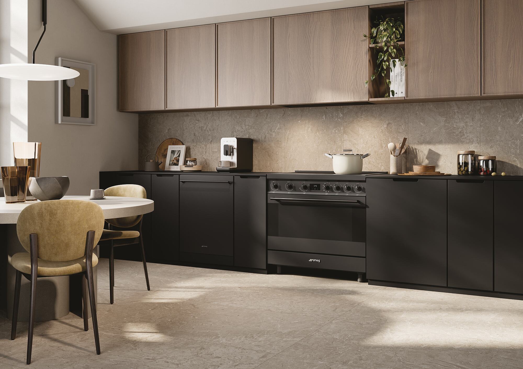 SMEG C9IMN2 fornuis met inductie kookplaat - 90cm