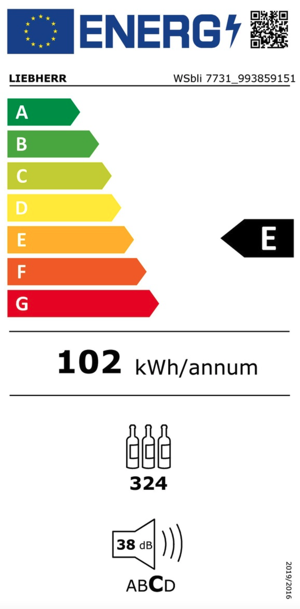 LIEBHERR WSBLI773120 vrijstaande wijnkoelkast LIEBHERR WSBLI773120 vrijstaande wijnkoelkast
