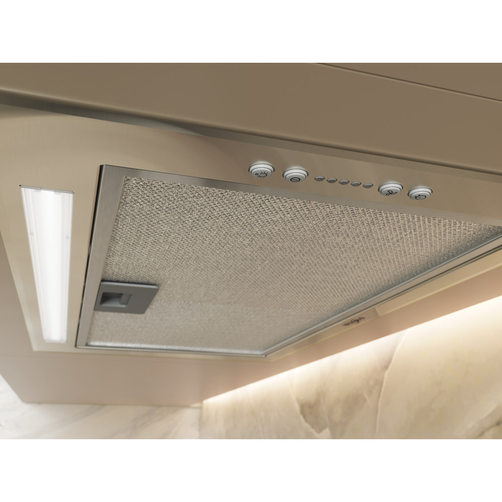 WHIRLPOOL WCTH63FLEBX geïntegreerde dampkap - 53cm