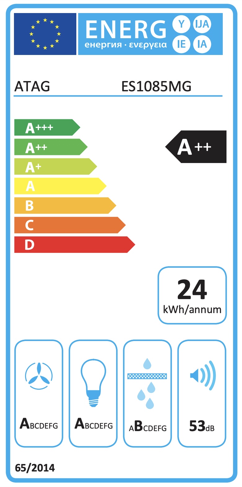 ATAG ES1085MG eilanddampkap - 100cm ATAG ES1085MG eilanddampkap - 100cm