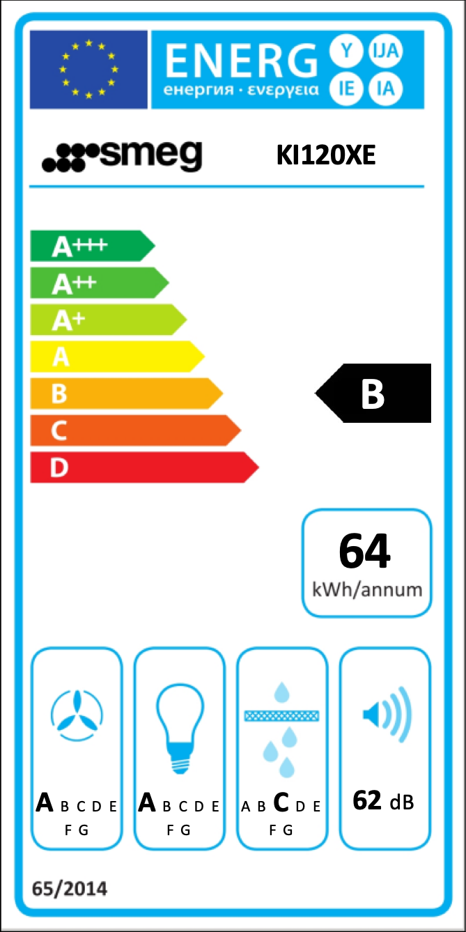 SMEG ERT KI120XE eilanddampkap - 120cm SMEG ERT KI120XE eilanddampkap - 120cm