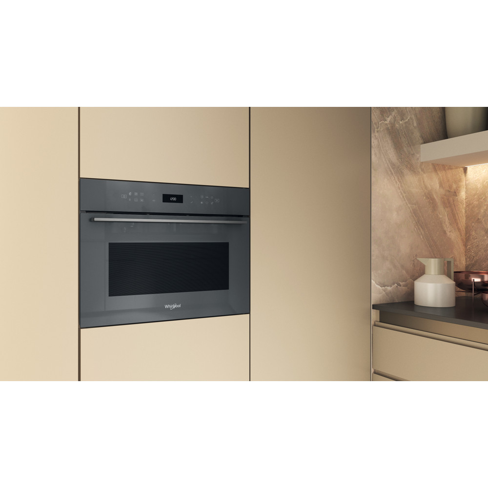 WHIRLPOOL WCW7O7HTSSG multifunctionele oven - combi - 45cm